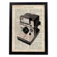 Poster de Camara Polaroid. Láminas de cámaras de fotos antiguas. Decoración de fotografía.-Artwork-Nacnic-A3-Marco Negro-Nacnic Estudio SL