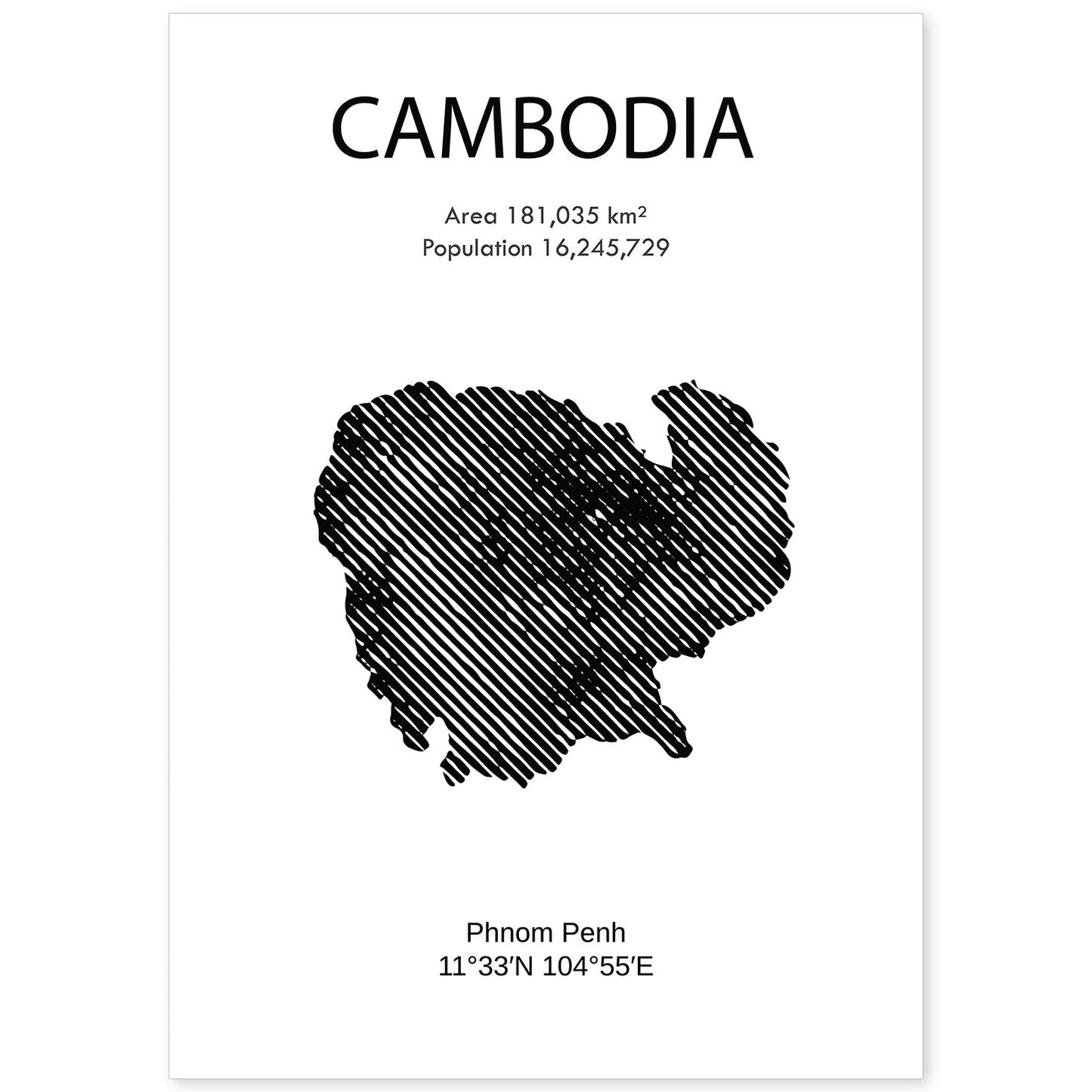 Poster de Camboya. Láminas de paises y continentes del mundo.-Artwork-Nacnic-A4-Sin marco-Nacnic Estudio SL