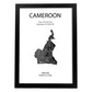 Poster de Camerún. Láminas de paises y continentes del mundo.-Artwork-Nacnic-A3-Marco Negro-Nacnic Estudio SL
