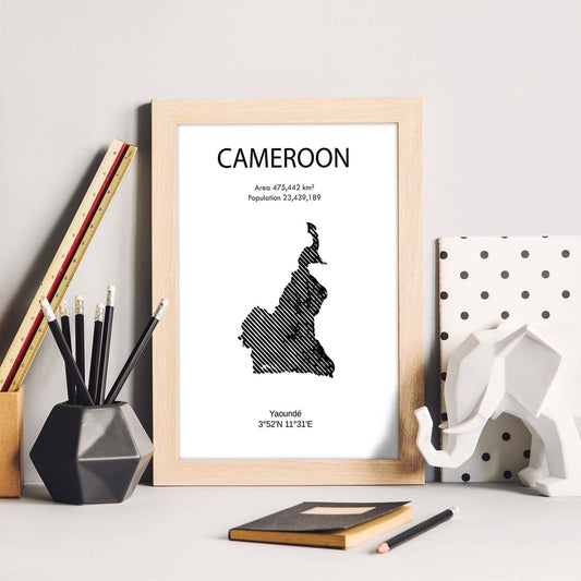 Poster de Camerún. Láminas de paises y continentes del mundo.-Artwork-Nacnic-Nacnic Estudio SL
