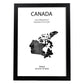 Poster de Canada. Láminas de paises y continentes del mundo.-Artwork-Nacnic-A3-Marco Negro-Nacnic Estudio SL