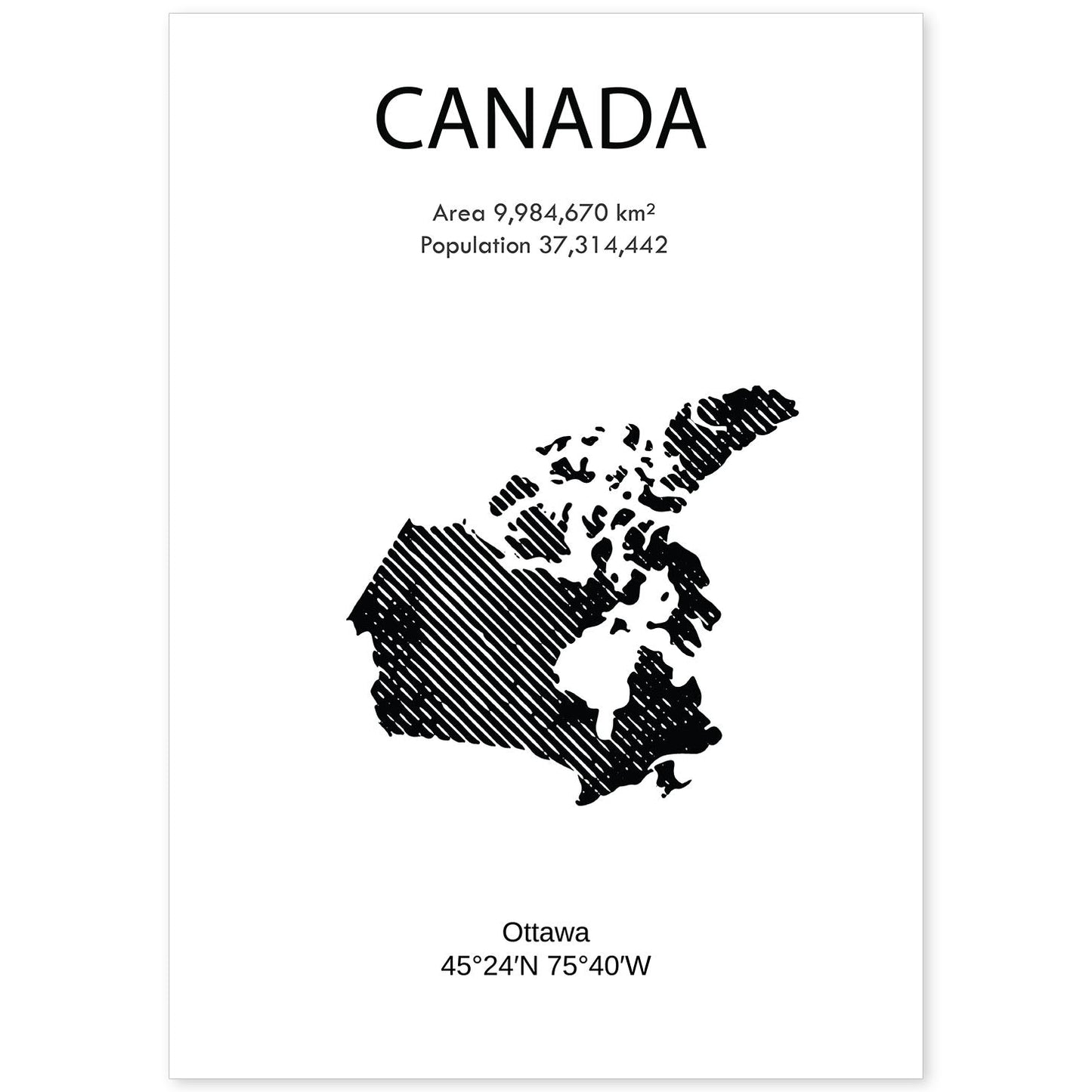 Poster de Canada. Láminas de paises y continentes del mundo.-Artwork-Nacnic-A4-Sin marco-Nacnic Estudio SL