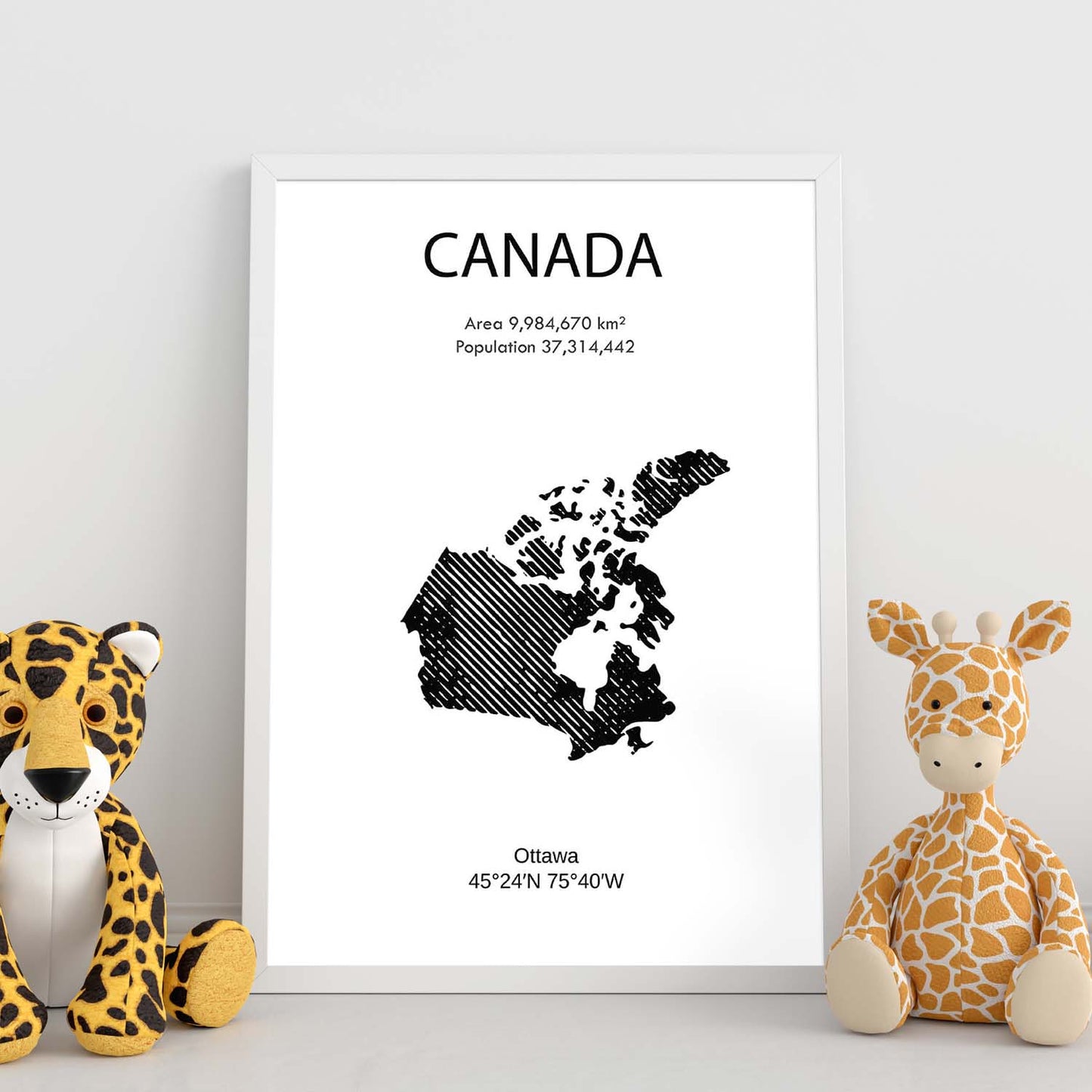 Poster de Canada. Láminas de paises y continentes del mundo.-Artwork-Nacnic-Nacnic Estudio SL