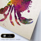 Poster de Cangrejo estilo acuarela. Láminas de animales con estilo acuarela-Artwork-Nacnic-Nacnic Estudio SL