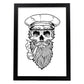 Poster de Capitan. Lámina decorativa de diseño.-Artwork-Nacnic-A4-Marco Negro-Nacnic Estudio SL