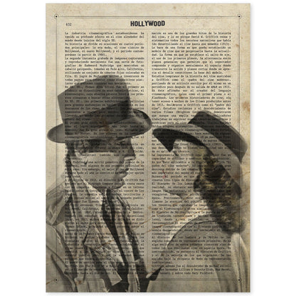 Poster de Casablanca. Láminas de cine antiguo de Hollywood. Diseño de cine vintage con definiciones.-Artwork-Nacnic-A4-Sin marco-Nacnic Estudio SL