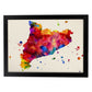 Poster de Catalunya. Láminas e ilustraciones de ciudades, comunidades, y mapas de España.-Artwork-Nacnic-A3-Marco Negro-Nacnic Estudio SL