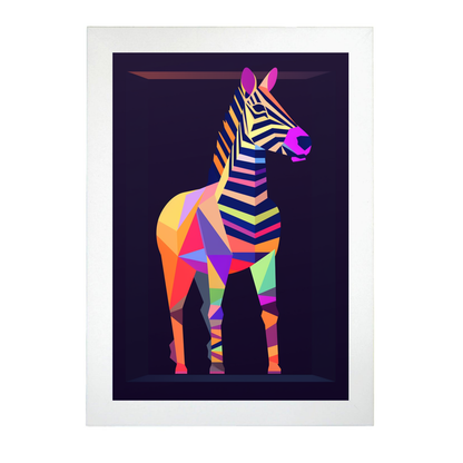 Poster de Cebra y Estrella Pastel