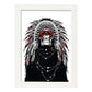 Poster de Chaman. Lámina decorativa de diseño.-Artwork-Nacnic-A3-Marco Blanco-Nacnic Estudio SL