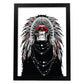 Poster de Chaman. Lámina decorativa de diseño.-Artwork-Nacnic-A4-Marco Negro-Nacnic Estudio SL