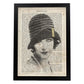 Poster de Chica de los 50.Láminas vintage para Posters con diseño vintage y definiciones.-Artwork-Nacnic-A3-Marco Negro-Nacnic Estudio SL