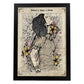 Poster de Chica primavera.Láminas de chicas con textos. Diseño de interiores para mujeres.-Artwork-Nacnic-A4-Marco Negro-Nacnic Estudio SL