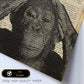 Poster de Chimpance. Láminas de animales con definiciones. Regalo para los amantes de los animales.-Artwork-Nacnic-Nacnic Estudio SL