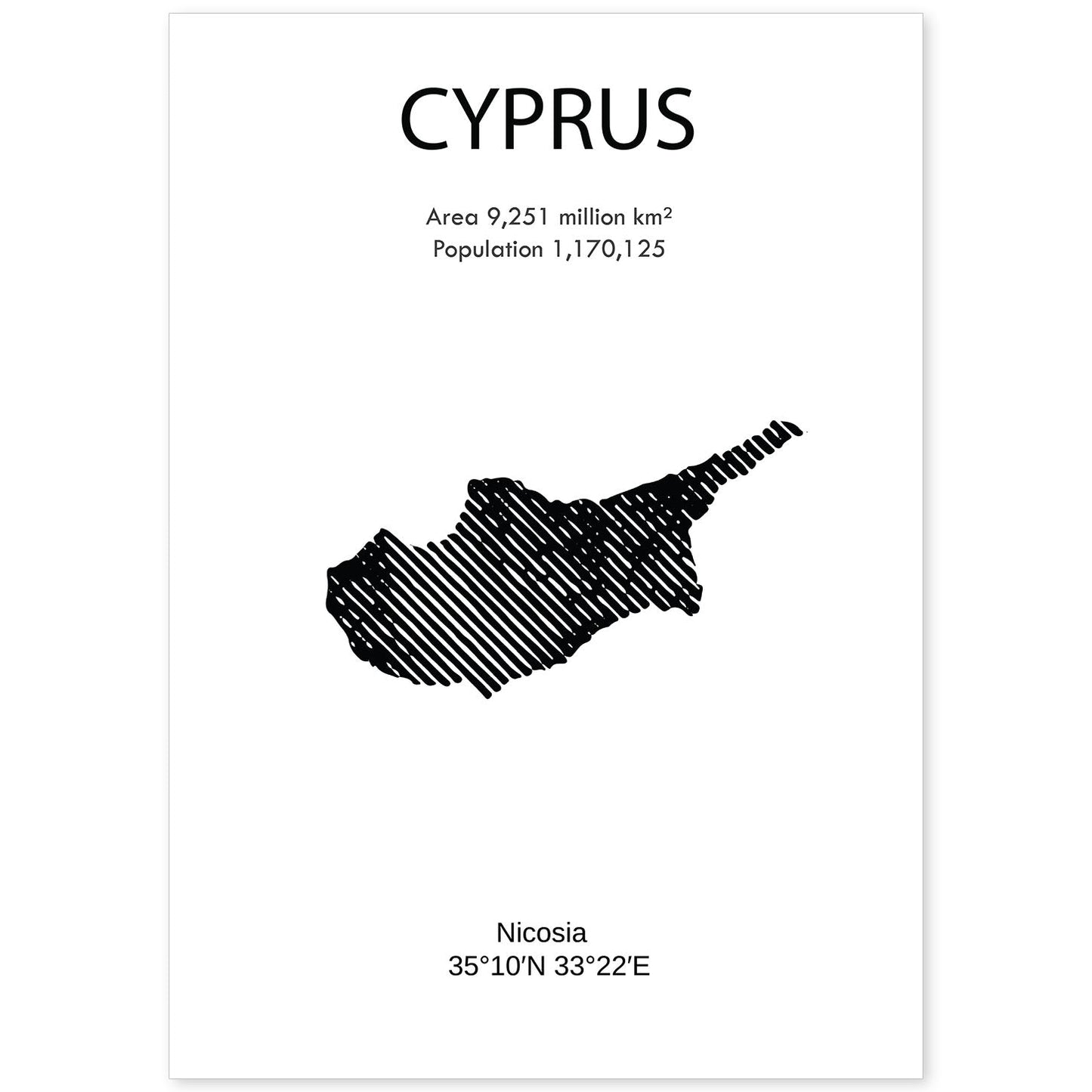 Poster de Chipre. Láminas de paises y continentes del mundo.-Artwork-Nacnic-A4-Sin marco-Nacnic Estudio SL