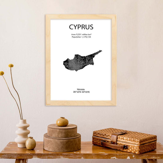 Poster de Chipre. Láminas de paises y continentes del mundo.-Artwork-Nacnic-Nacnic Estudio SL