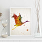 Poster de Cigüeña estilo acuarela. Láminas de animales con estilo acuarela-Artwork-Nacnic-Nacnic Estudio SL