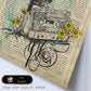 Poster de Cinta de casete con flores. Láminas musicales con definiciones para-Artwork-Nacnic-Nacnic Estudio SL