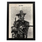 Poster de Clint Eastwood. Láminas de personajes importantes. Posters de músicos, actores, inventores, exploradores, ...-Artwork-Nacnic-A4-Marco Negro-Nacnic Estudio SL