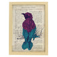 Poster de Colibri. Láminas de animales con definiciones. Regalo para los amantes de los animales.-Artwork-Nacnic-A4-Marco Madera clara-Nacnic Estudio SL
