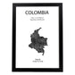 Poster de Colombia. Láminas de paises y continentes del mundo.-Artwork-Nacnic-A3-Marco Negro-Nacnic Estudio SL