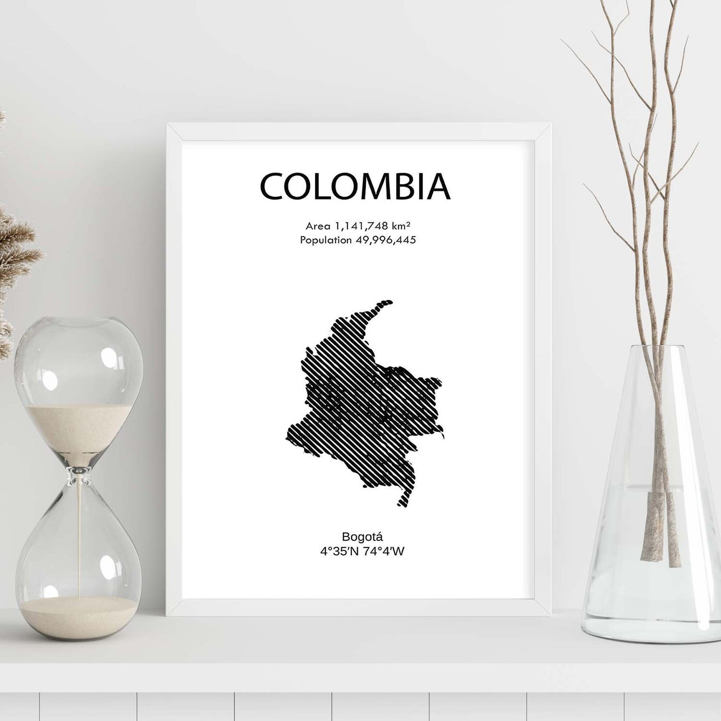 Poster de Colombia. Láminas de paises y continentes del mundo.-Artwork-Nacnic-Nacnic Estudio SL