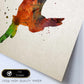 Poster de Conejo 2 estilo acuarela. Láminas de animales con estilo acuarela-Artwork-Nacnic-Nacnic Estudio SL