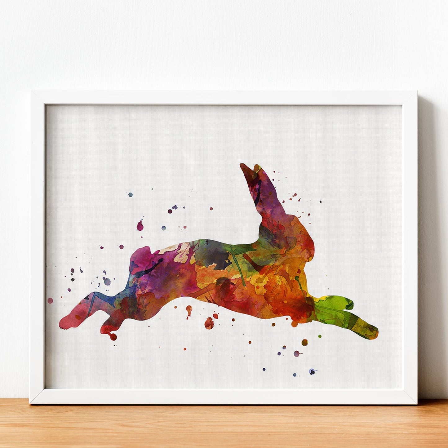 Poster de Conejo estilo acuarela. Láminas de animales con estilo acuarela-Artwork-Nacnic-Nacnic Estudio SL