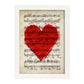 Poster de Corazon sobre partitura. Láminas de imágenes con partituras. Diseño de música para el hogar.-Artwork-Nacnic-Nacnic Estudio SL