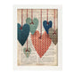 Poster de Corazones colgantes. Láminas románticas de amor con definiciones. Ilustraciones para tu pareja, familia, mujer, ...-Artwork-Nacnic-A3-Marco Blanco-Nacnic Estudio SL