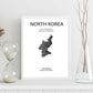Poster de Corea del norte. Láminas de paises y continentes del mundo.-Artwork-Nacnic-Nacnic Estudio SL