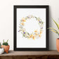 Poster de coronas florales. Lámina Corona floral amarilla, ilustrada con diseños de flores, plantas, y animales.-Artwork-Nacnic-Nacnic Estudio SL