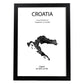 Poster de Croacia. Láminas de paises y continentes del mundo.-Artwork-Nacnic-A3-Marco Negro-Nacnic Estudio SL