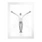 Póster Abstracto de Cuerpo en Línea Moderna