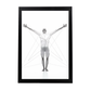 Póster Abstracto de Cuerpo en Línea Moderna