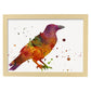 Poster de Cuervo estilo acuarela. Láminas de animales con estilo acuarela-Artwork-Nacnic-A4-Marco Madera clara-Nacnic Estudio SL