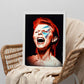 Póster de David Bowie Aladdin Sane Art