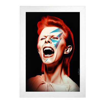 Póster de David Bowie Aladdin Sane Art