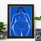 Póster de Dibujo de Cuerpo de Mujer en Estilo Unilínea
