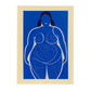 Póster de Dibujo de Cuerpo de Mujer en Estilo Unilínea