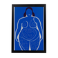 Póster de Dibujo de Cuerpo de Mujer en Estilo Unilínea