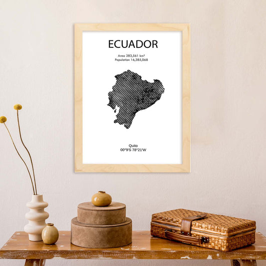 Poster de Ecuador. Láminas de paises y continentes del mundo.-Artwork-Nacnic-Nacnic Estudio SL