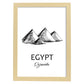 Poster de Egipto - Pirámides. Láminas con monumentos de ciudades.-Artwork-Nacnic-A3-Marco Madera clara-Nacnic Estudio SL