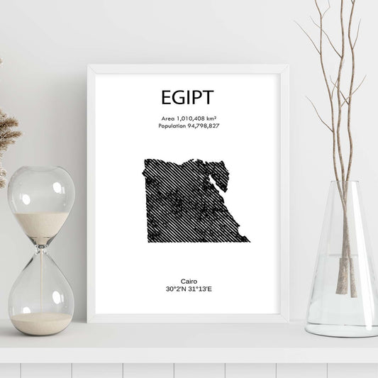 Poster de Egipto. Láminas de paises y continentes del mundo.-Artwork-Nacnic-Nacnic Estudio SL