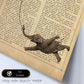 Poster de Elefante con globo. Láminas de elefantes con definiciones. Diseño con imágenes de elefantes y textos.-Artwork-Nacnic-Nacnic Estudio SL