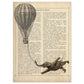 Poster de Elefante con globo. Láminas de elefantes con definiciones. Diseño con imágenes de elefantes y textos.-Artwork-Nacnic-A4-Sin marco-Nacnic Estudio SL