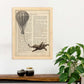 Poster de Elefante con globo. Láminas de elefantes con definiciones. Diseño con imágenes de elefantes y textos.-Artwork-Nacnic-Nacnic Estudio SL