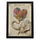 Poster de Elefante con ramo de flores. Láminas románticas de amor con definiciones. Ilustraciones para tu pareja, familia, mujer, ...-Artwork-Nacnic-A4-Marco Negro-Nacnic Estudio SL