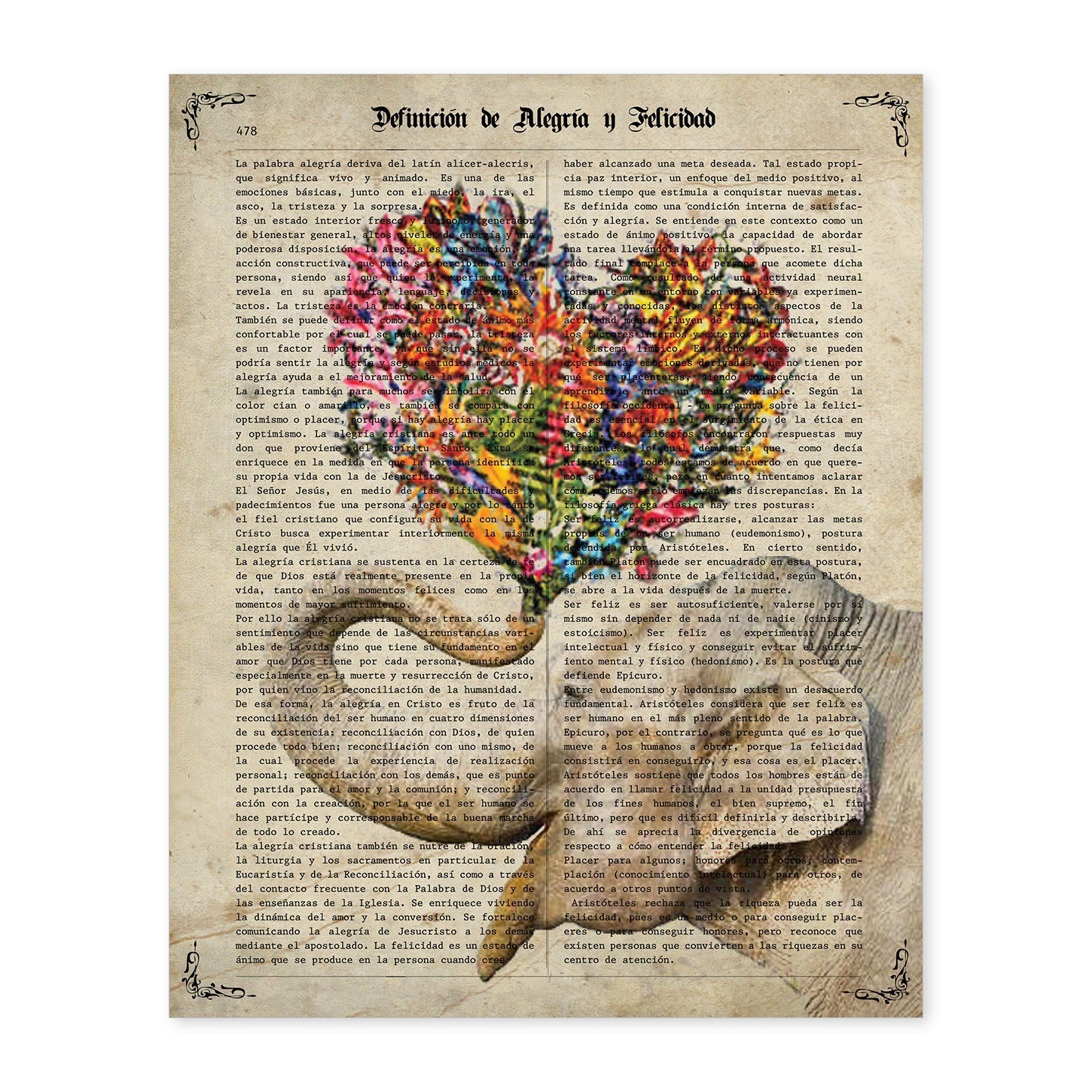 Poster de Elefante con ramo de flores. Láminas románticas de amor con definiciones. Ilustraciones para tu pareja, familia, mujer, ...-Artwork-Nacnic-A4-Sin marco-Nacnic Estudio SL