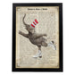 Poster de Elefante patinando. Láminas de elefantes con definiciones. Diseño con imágenes de elefantes y textos.-Artwork-Nacnic-A3-Marco Negro-Nacnic Estudio SL