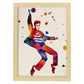 Poster de Elvis Presley con diseño acuarela. Mix de láminas con estilo acuarela-Artwork-Nacnic-A4-Marco Madera clara-Nacnic Estudio SL